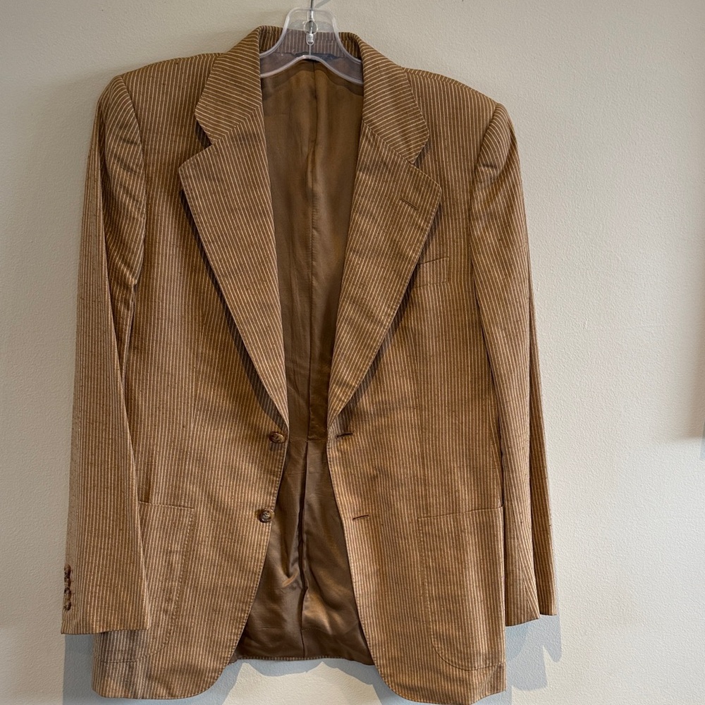 Ermenegildo Zegna Brown Light Linen Blazer